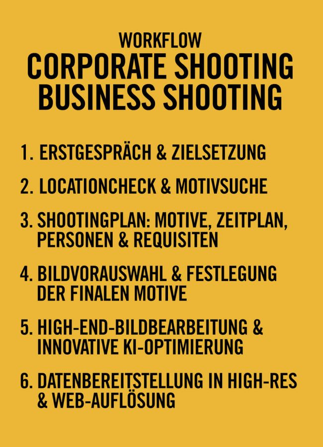 Business Shooting planen